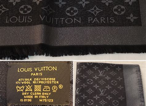 louis vuitton scarf real vs fake